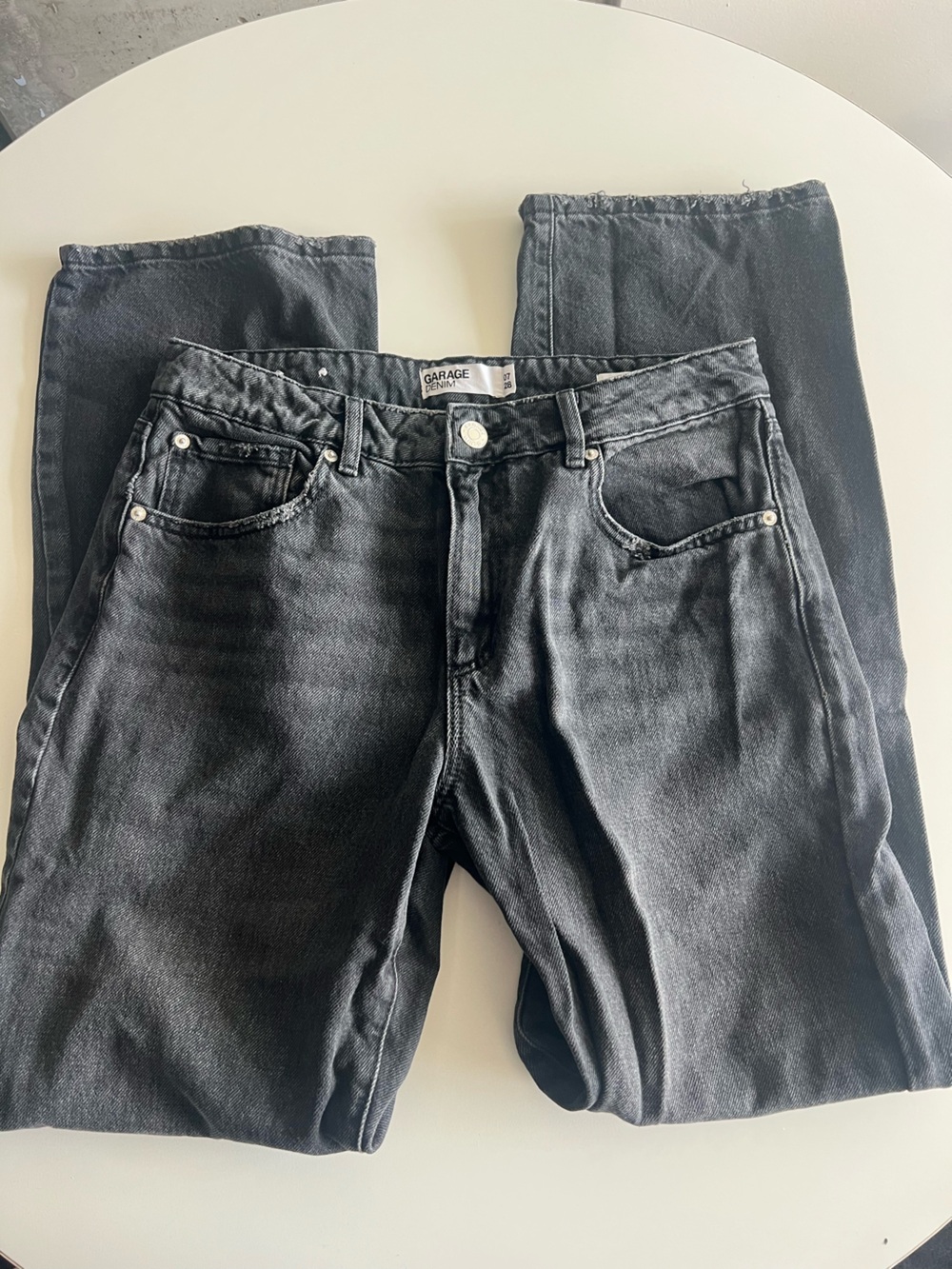 Garage Slouchy Low Rise Jeans Black